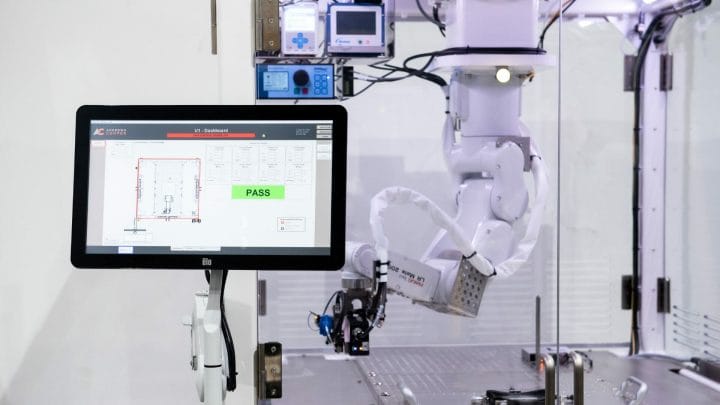 HMI on an Automated Adhesive Dispensing Manufacturing Cell