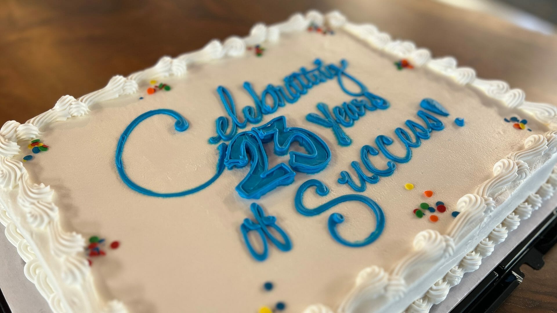 23rd Anniversary Cake Tile Coaster | CafePress