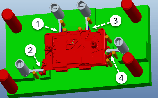 Battery Cover Screw Bosses