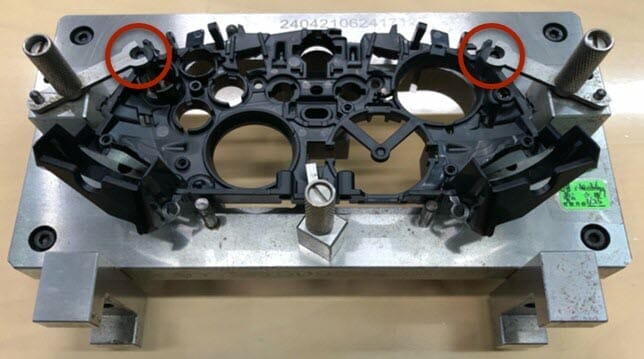 GD&T Datum A Fixture Clamp Cutaway Bosses