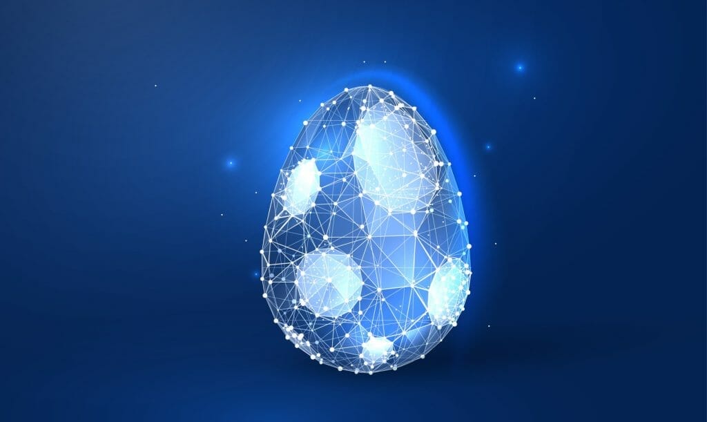 Image depicting a 3D drawing of an egg