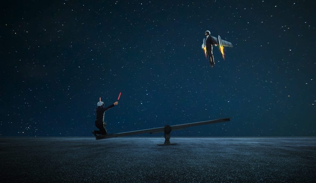 Image conveying the power of strategic partners working together in startup product development for a new product launch
